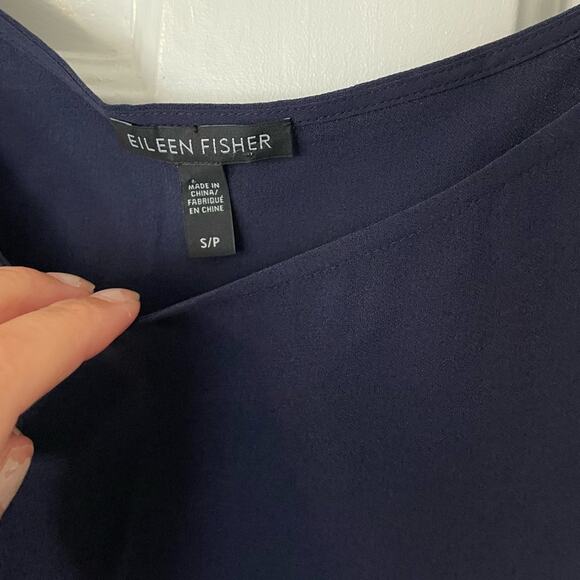 Eileen Fisher High-Low Silk Shell - Picture 6 of 7